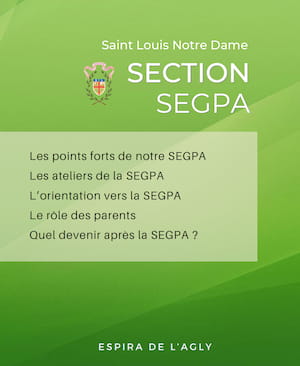 Couverture de la brochure SEGPA